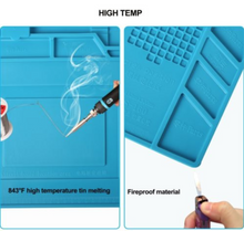 Cargar imagen en el visor de la galería, Magnetic Heat Insulation Silicone Pad Mat Platform Soldering Repair 17.7x11.8 in