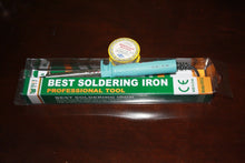 Cargar imagen en el visor de la galería, BEST 110v 60W Electronic Soldering Iron Welding Heat Gun + Solderwire roll