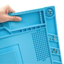 Cargar imagen en el visor de la galería, Magnetic Heat Insulation Silicone Pad Mat Platform Soldering Repair 17.7x11.8 in