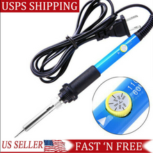 Cargar imagen en el visor de la galería, American 110v 60W Electronic Soldering Iron Welding Heat Gun Pen Tool