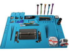 Cargar imagen en el visor de la galería, Magnetic Heat Insulation Silicone Pad Mat Platform Soldering Repair 17.7x11.8 in
