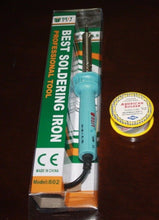 Cargar imagen en el visor de la galería, BEST 110v 60W Electronic Soldering Iron Welding Heat Gun + Solderwire roll
