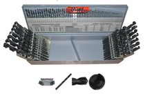 Cargar imagen en el visor de la galería, Drill America DWD115J-SET 115 PCS Drill Set, #1-60 Wire Sizes, High Speed Steel
