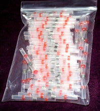 Cargar imagen en el visor de la galería, 50 PCS Solder Sleeve Heat Shrink Butt Waterproof AWG 22-18 Wire Splice Connector

