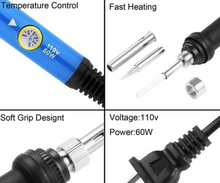 Cargar imagen en el visor de la galería, American 110v 60W Electronic Soldering Iron Welding Heat Gun Pen Tool
